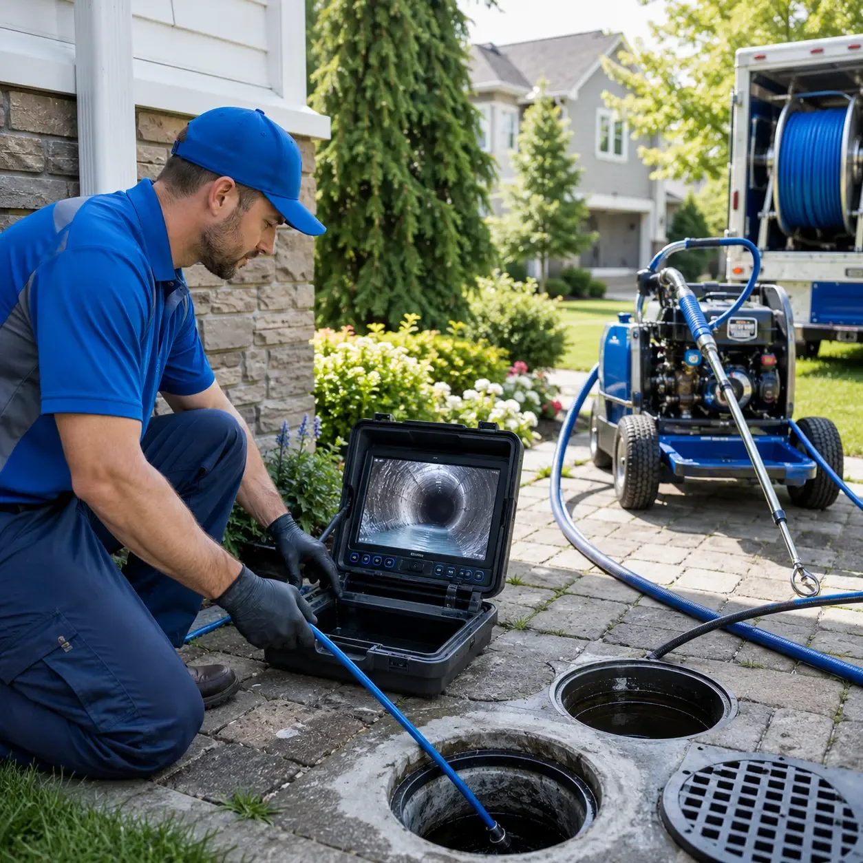 Outdoor drain cleaning professionals serving Brooklyn, IA