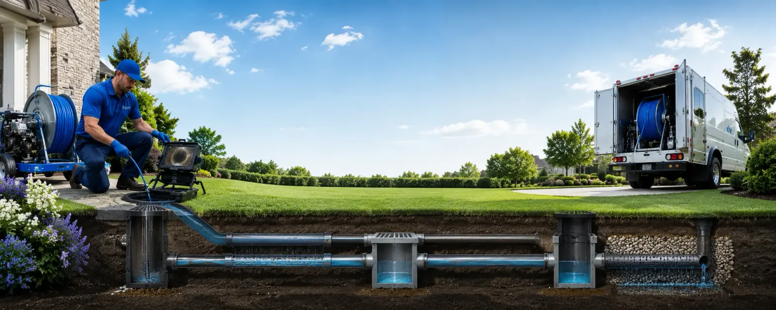 Outdoor drain cleaning information for Brooklyn, IA